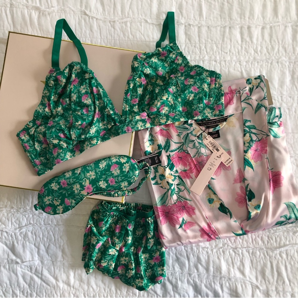 victoria’s secret silk sleep gift set